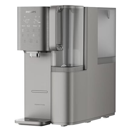 Water Filter Dispenser, Philips 40°F Cold Water Countertop RO System 6 Stage Filtration with UV Light, Instant Boiling Water 6 Temperature Settings